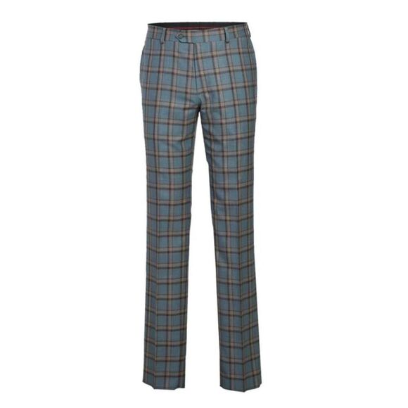 English Laundry Plaid Peak Lapel Wool Blend Suit Pants 44R 37 W